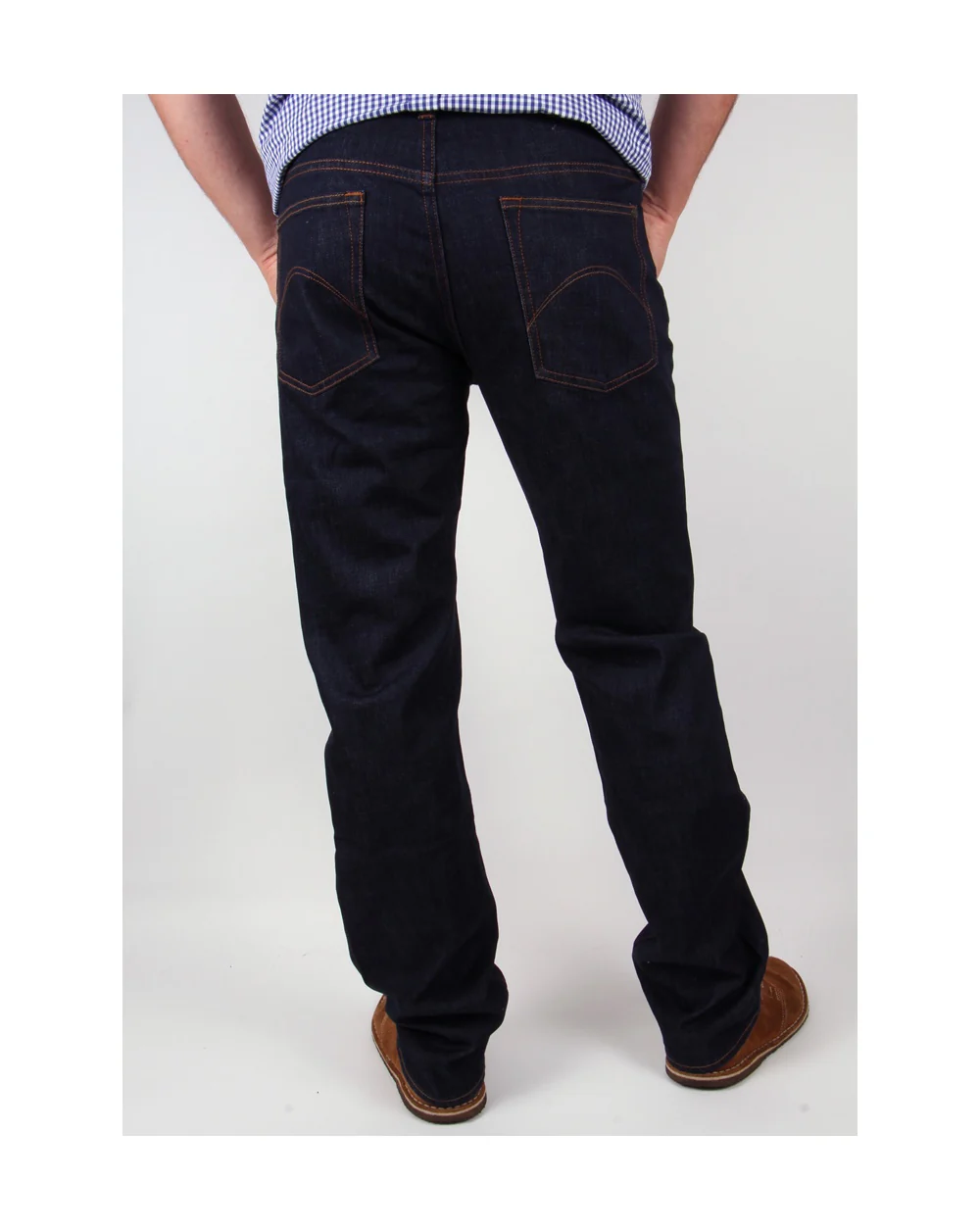 Pretty Green Burnage Regular Straight Fit Jeans Rinse Wash - Image 2