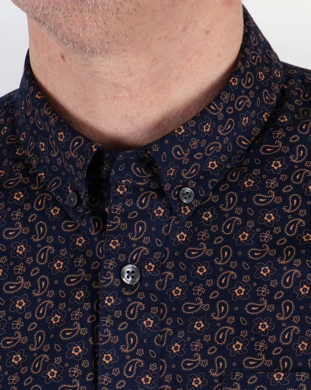 Pretty Green Byland Shirt Navy - Image 2