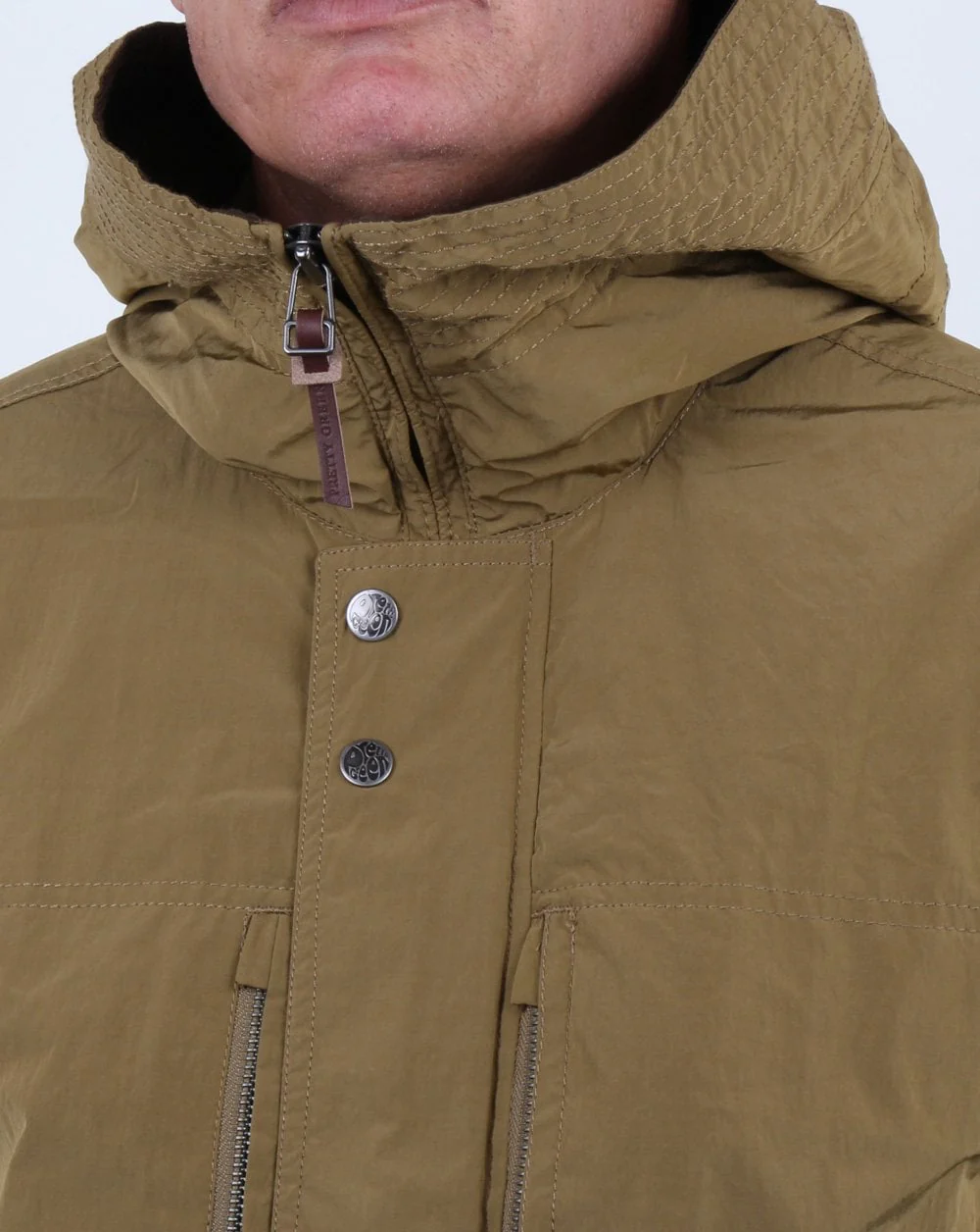 Pretty Green Cambrai Snorkel Parka Khaki - Image 2