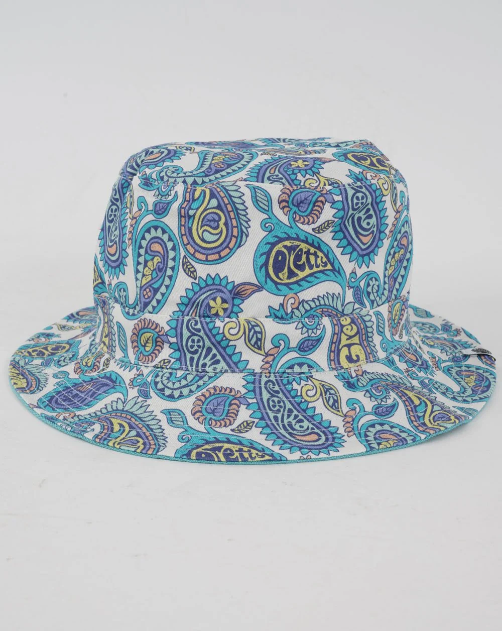 Pretty Green Campbell Reversible Cricket Hat Paisley Teal - Image 2