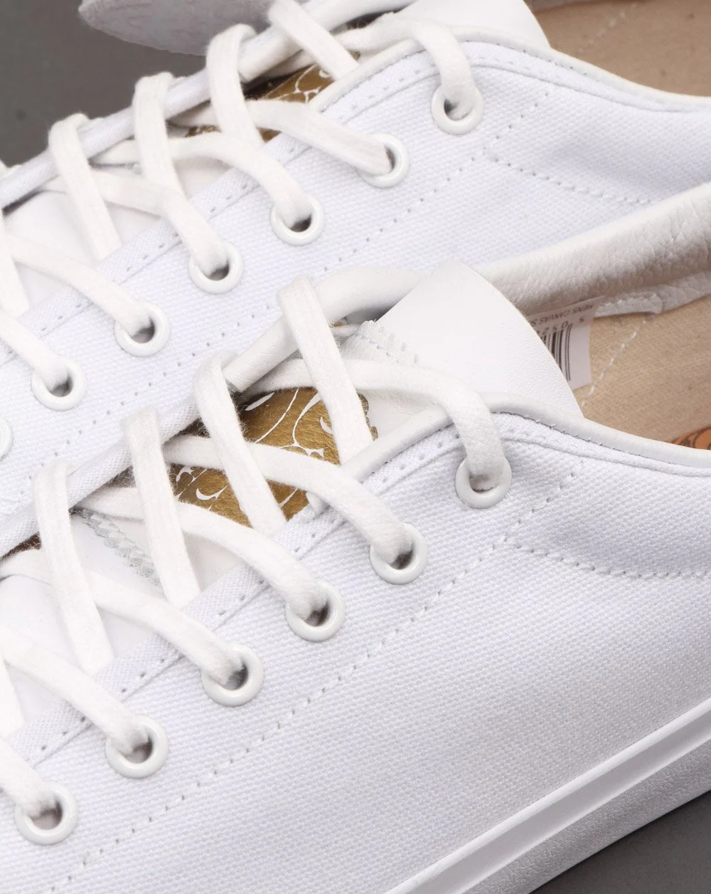 Pretty Green Canvas Trainer White - Image 4