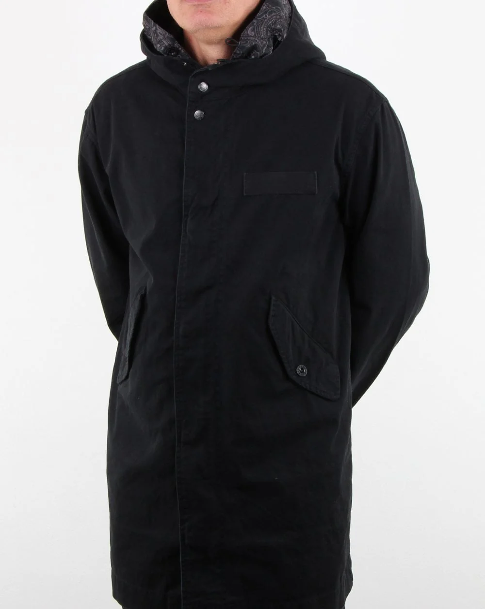 Pretty Green Cassidy Parka Black