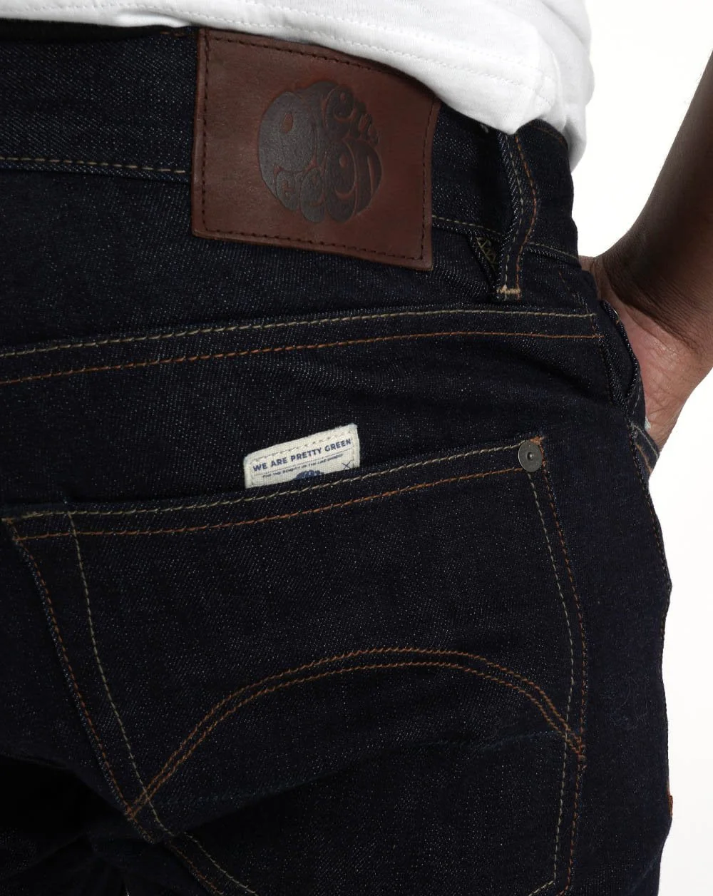 Pretty Green Castlefield slim Fit Jeans Rinse Wash - Image 5