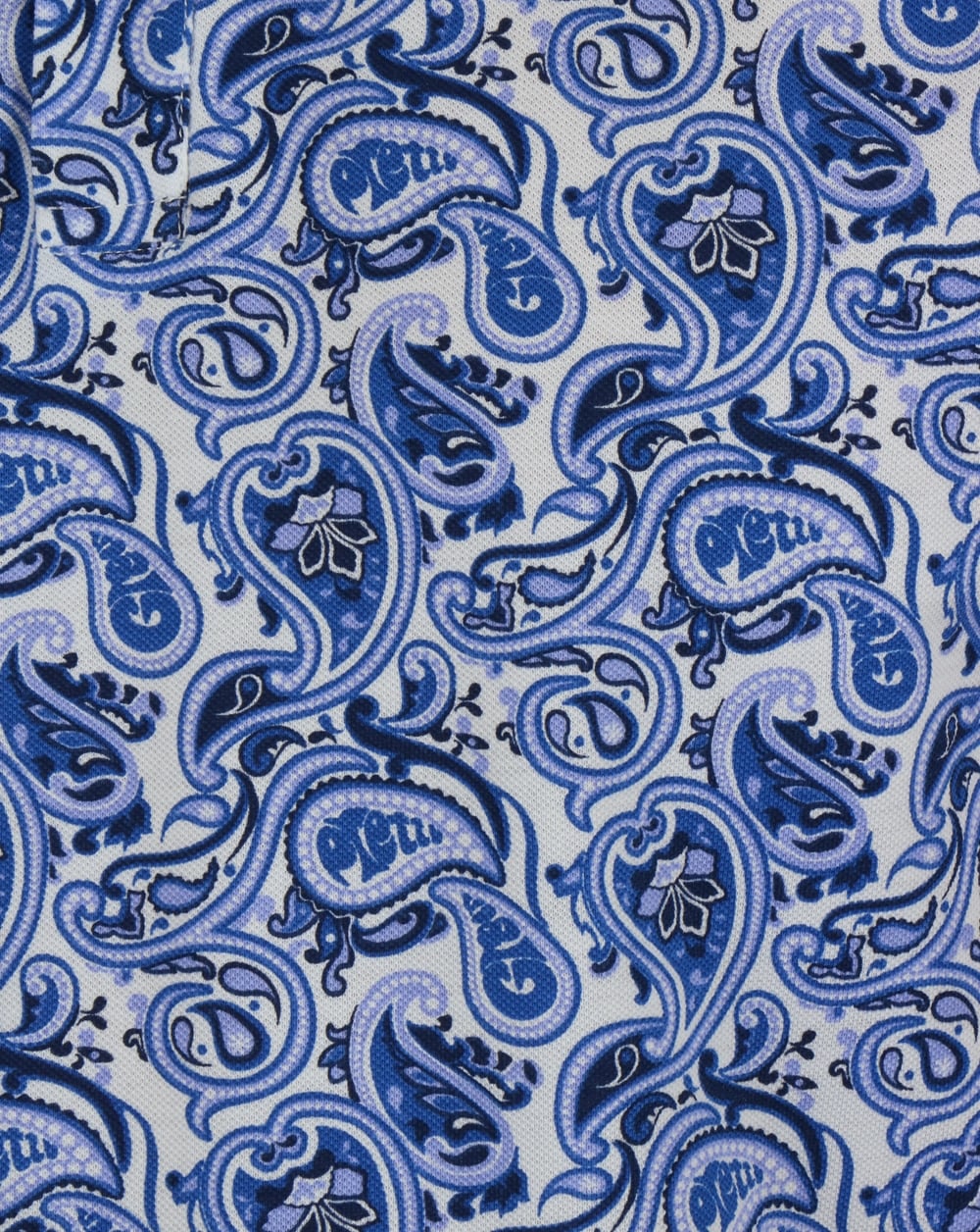 Pretty Green Caversham Paisley Polo Shirt Blue - Image 3