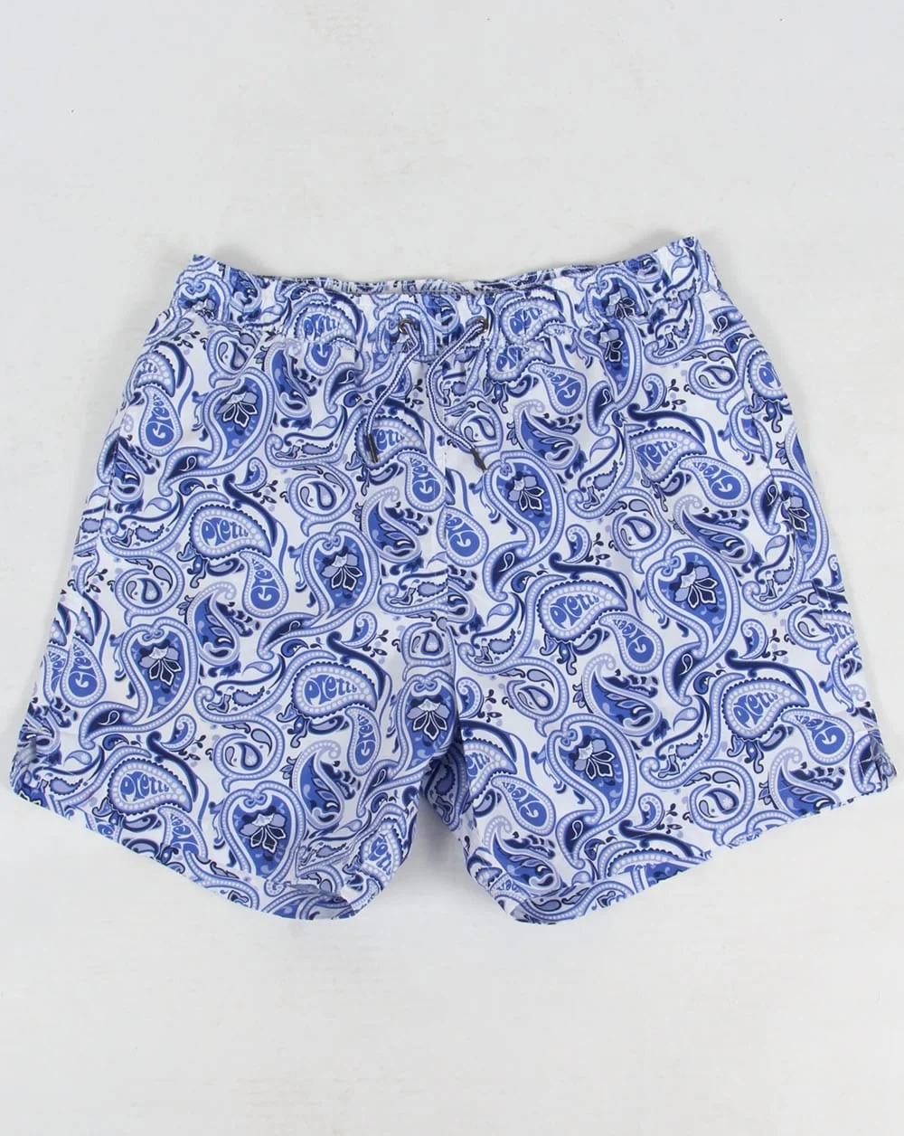 Pretty Green Caversham Paisley Shorts Blue
