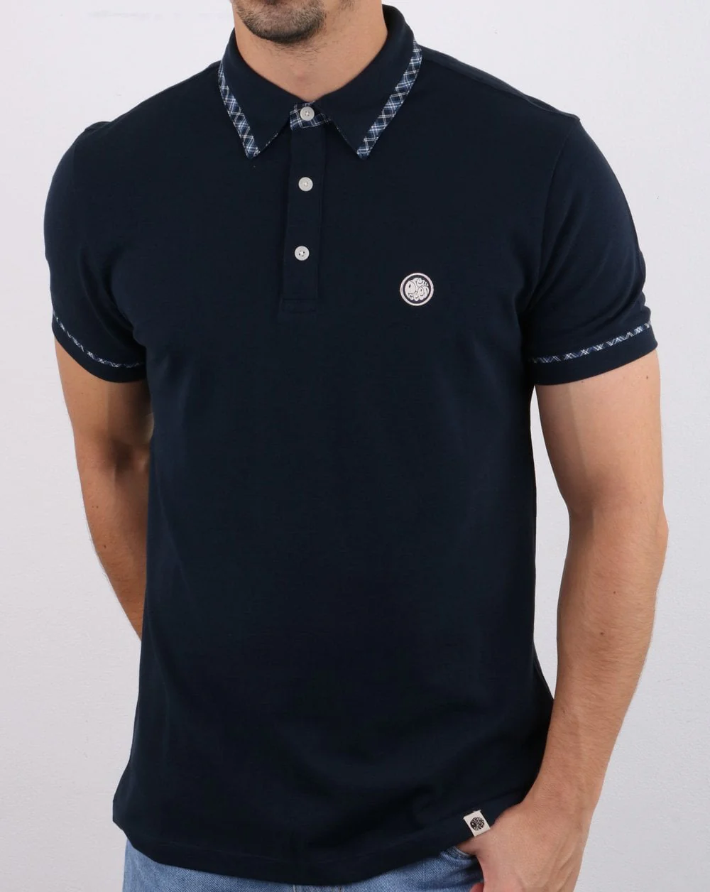 Pretty Green Cheadle Ganton Polo Shirt Blue - Image 2