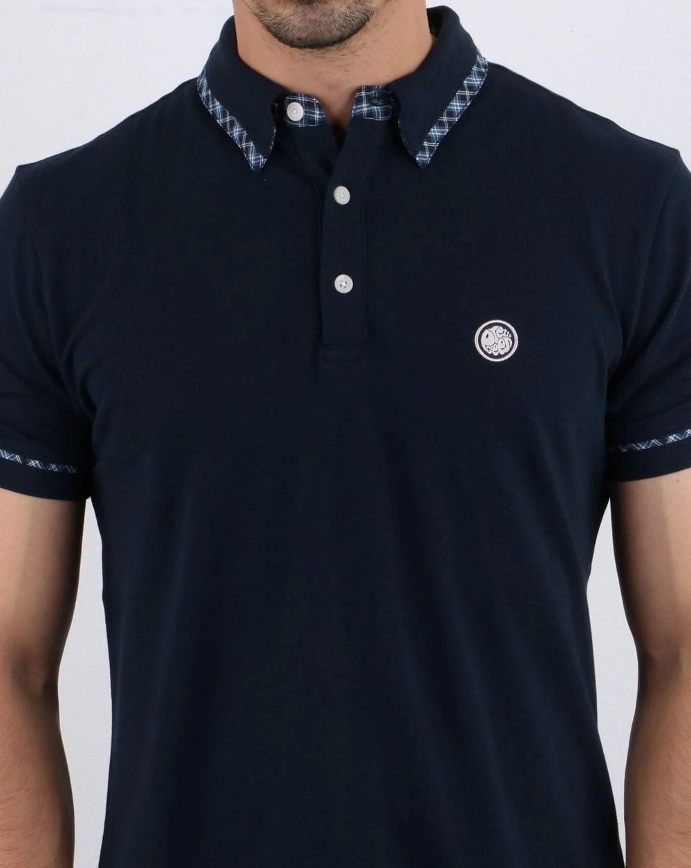 Pretty Green Cheadle Ganton Polo Shirt Blue - Image 4