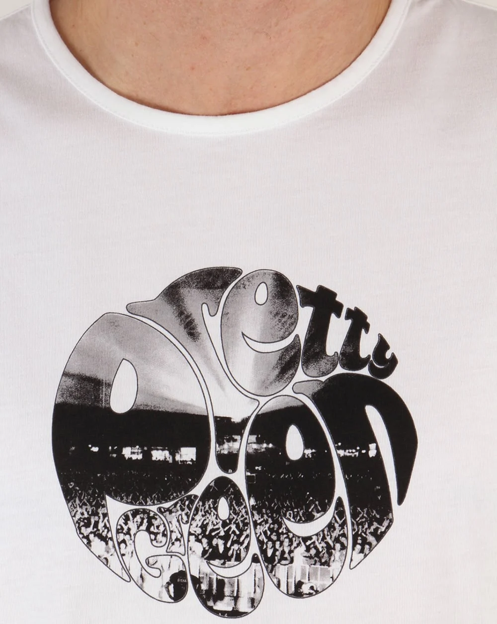 Pretty Green Crowd Logo T-shirt White - Image 2