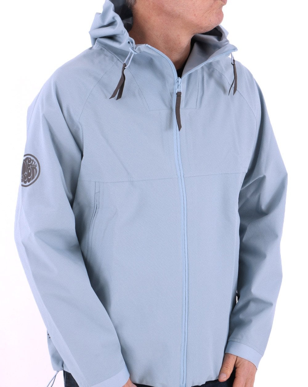 Pretty Green Cyclone Hooded Jacket Sky Blue - Image 3