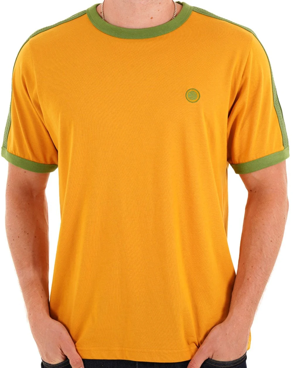 Pretty Green Denton T Shirt Yellow - Image 2