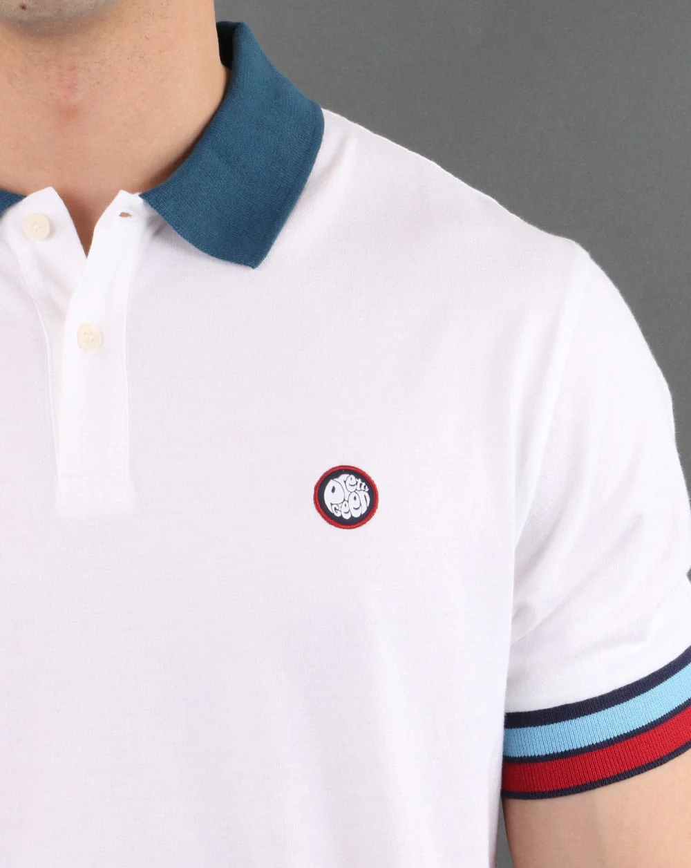 Pretty Green Durville Polo White - Image 2
