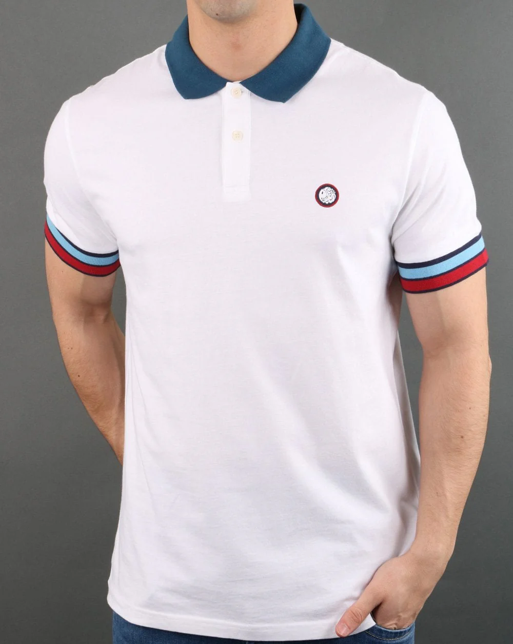 Pretty Green Durville Polo White - Image 3