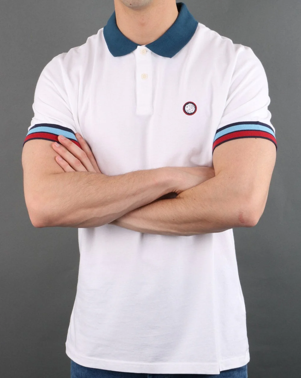 Pretty Green Durville Polo White - Image 4