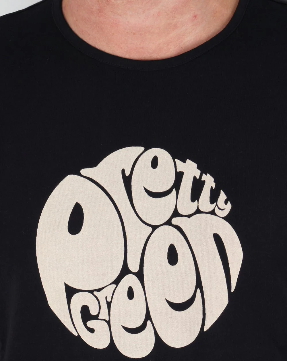 Pretty Green Eastfields Logo T-shirt Black - Image 2