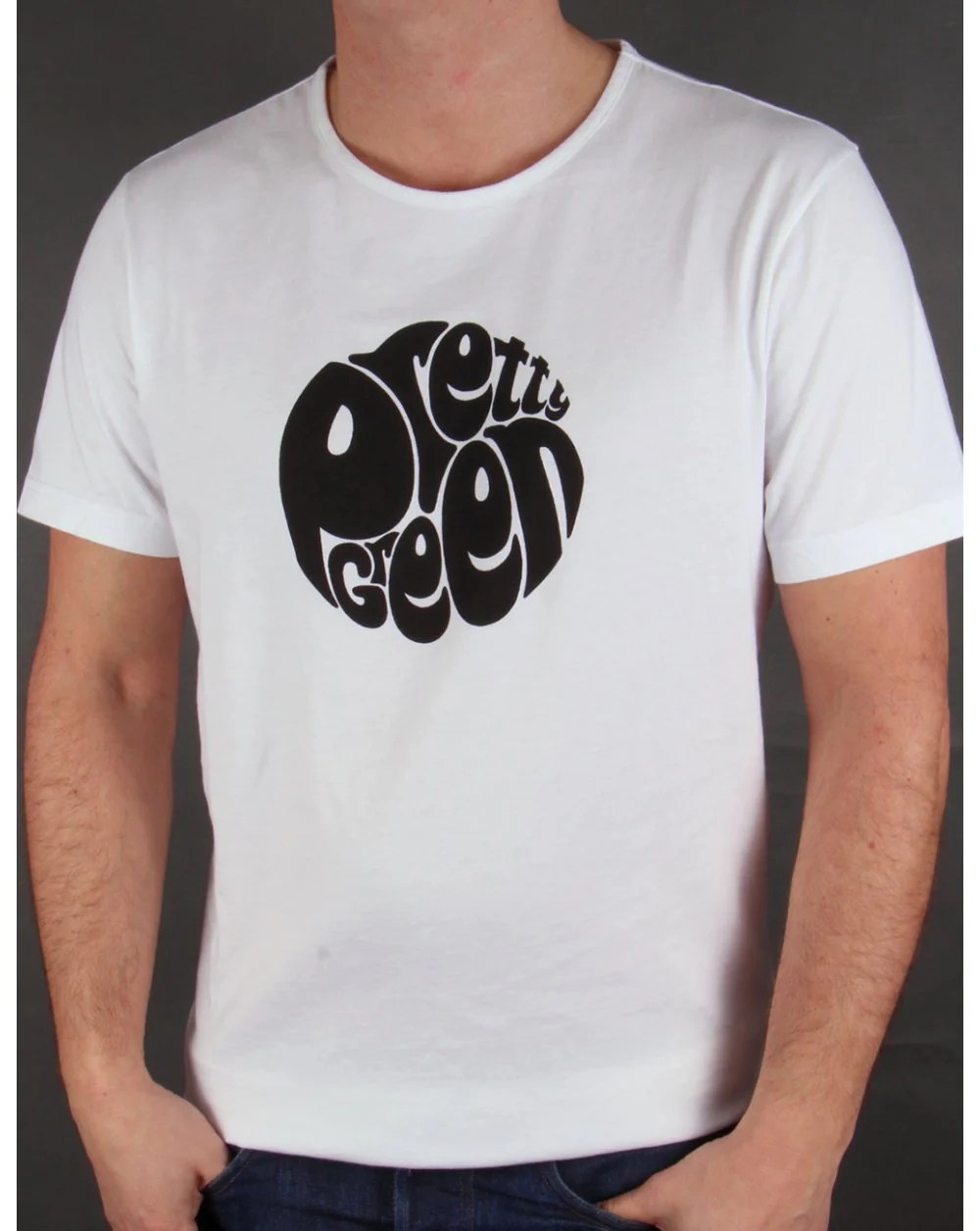 Pretty Green Eastfields Logo T-shirt White