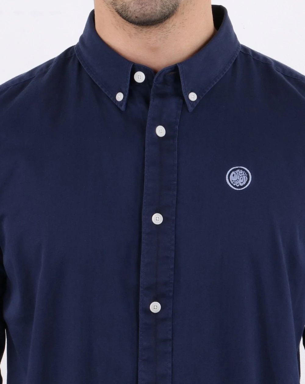 Pretty Green Edward Shirt Navy - Image 2