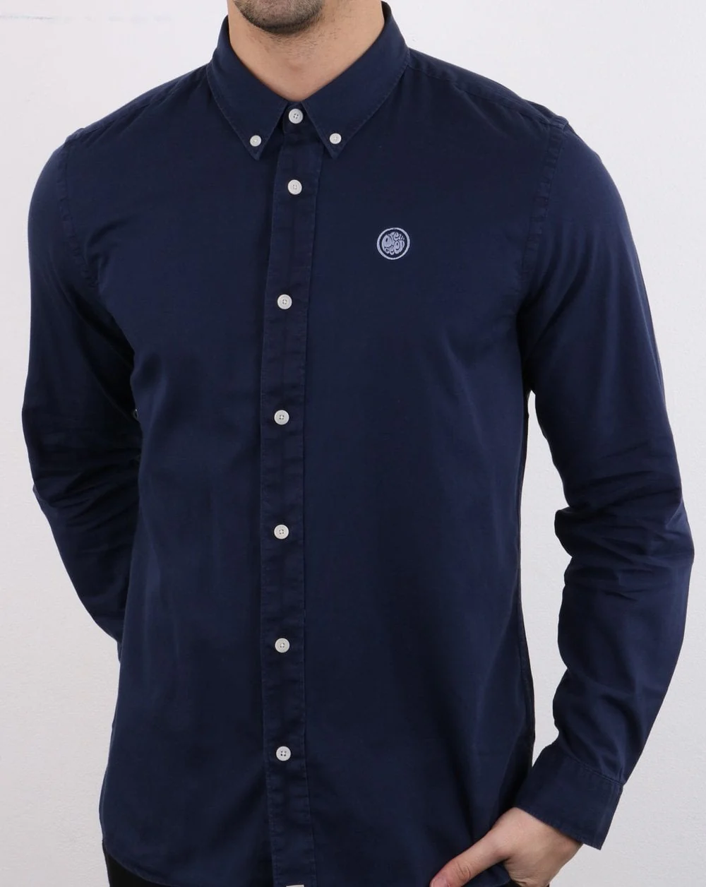 Pretty Green Edward Shirt Navy - Image 3
