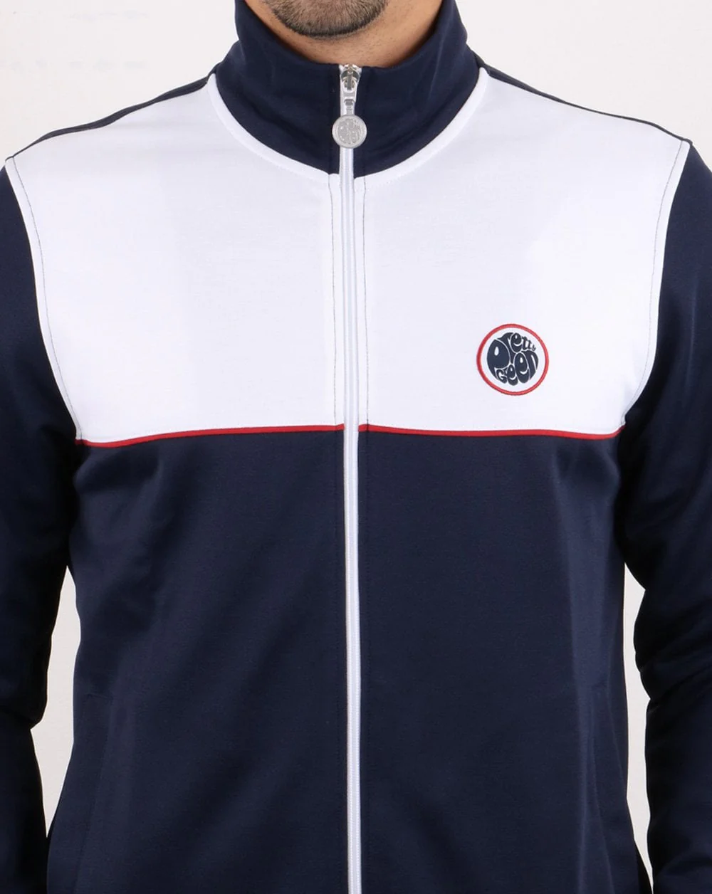 Pretty Green Edzell Track Top Navy - Image 4