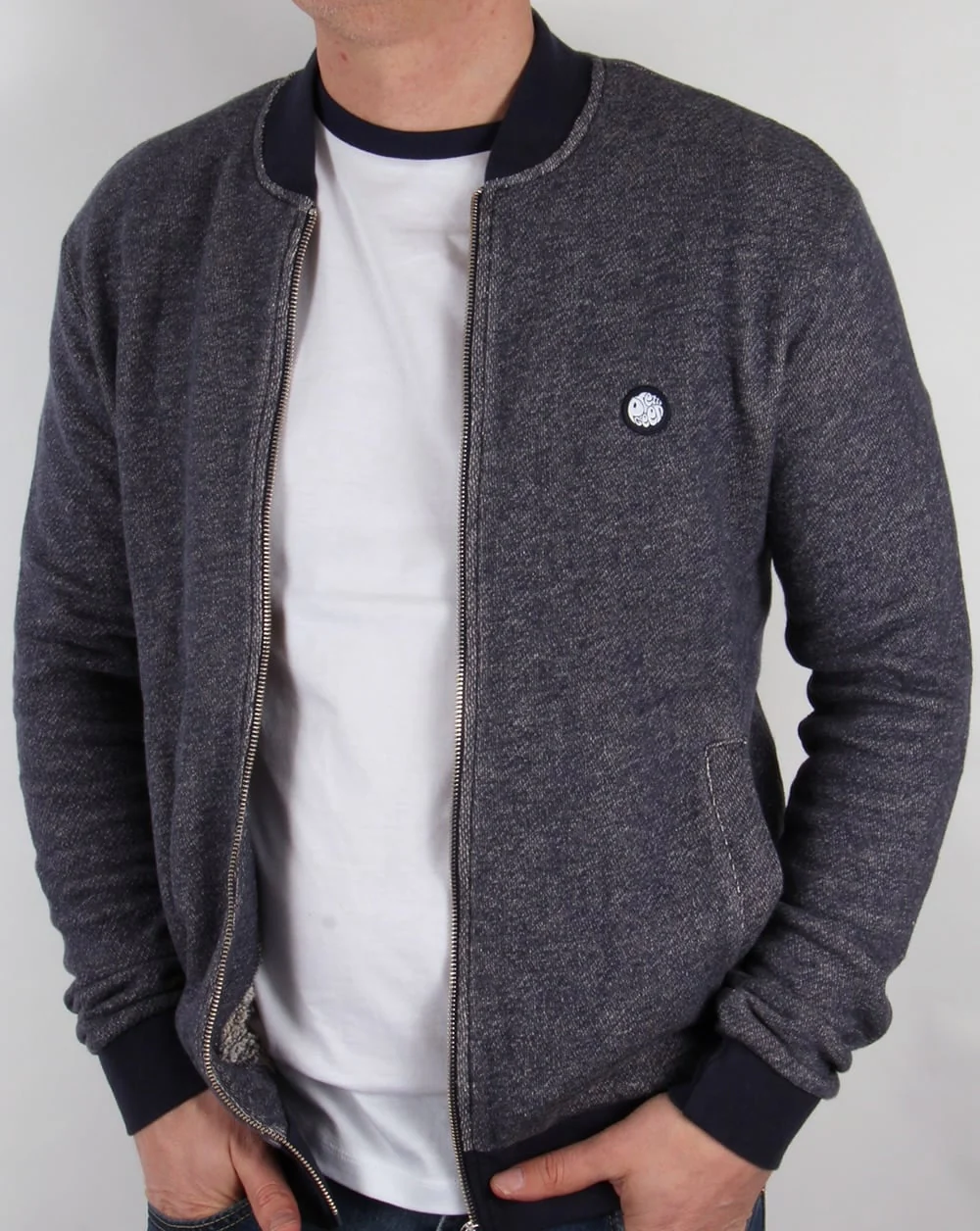 Pretty Green Emsworth Zip Sweat Navy - Image 3