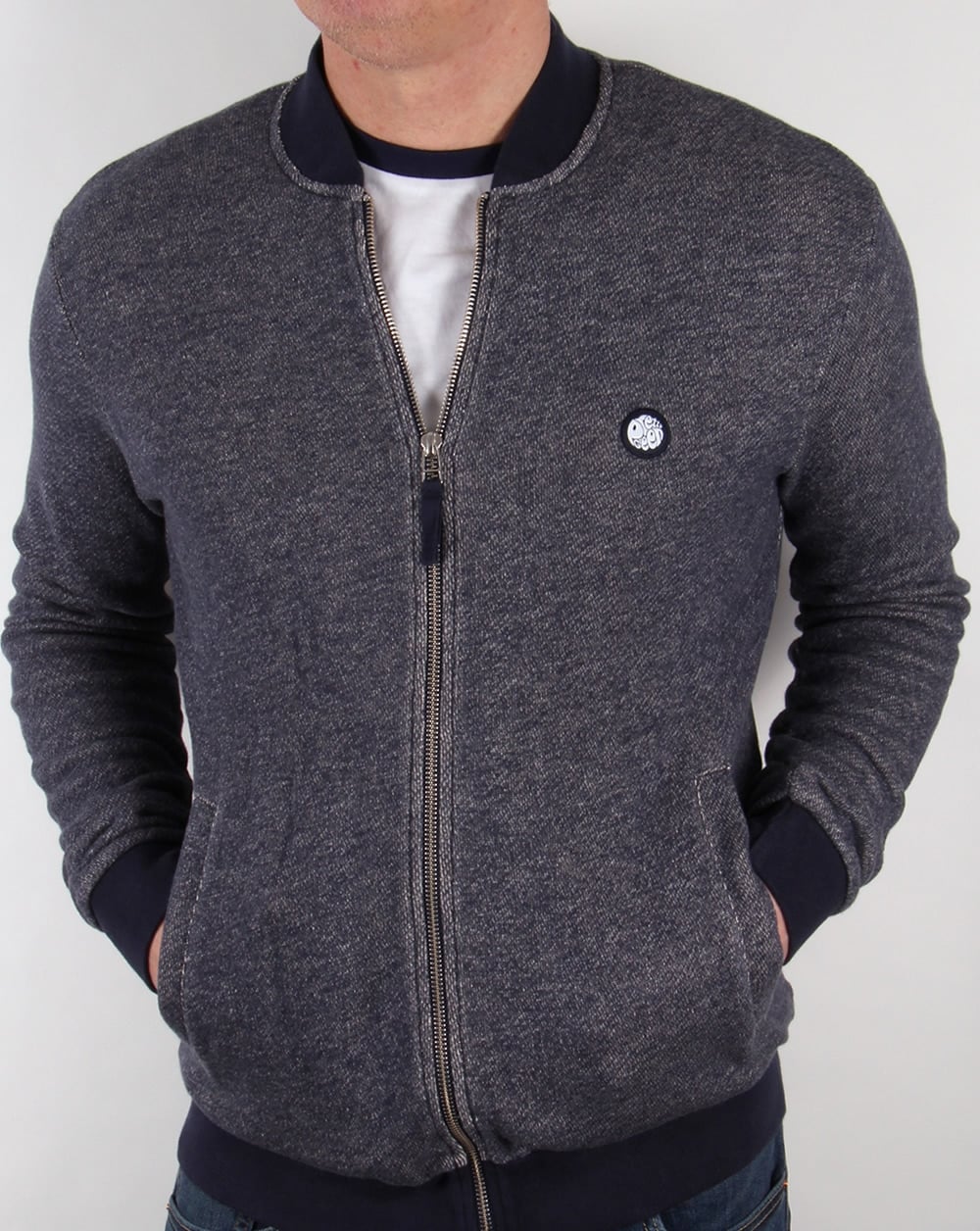 Pretty Green Emsworth Zip Sweat Navy - Image 4