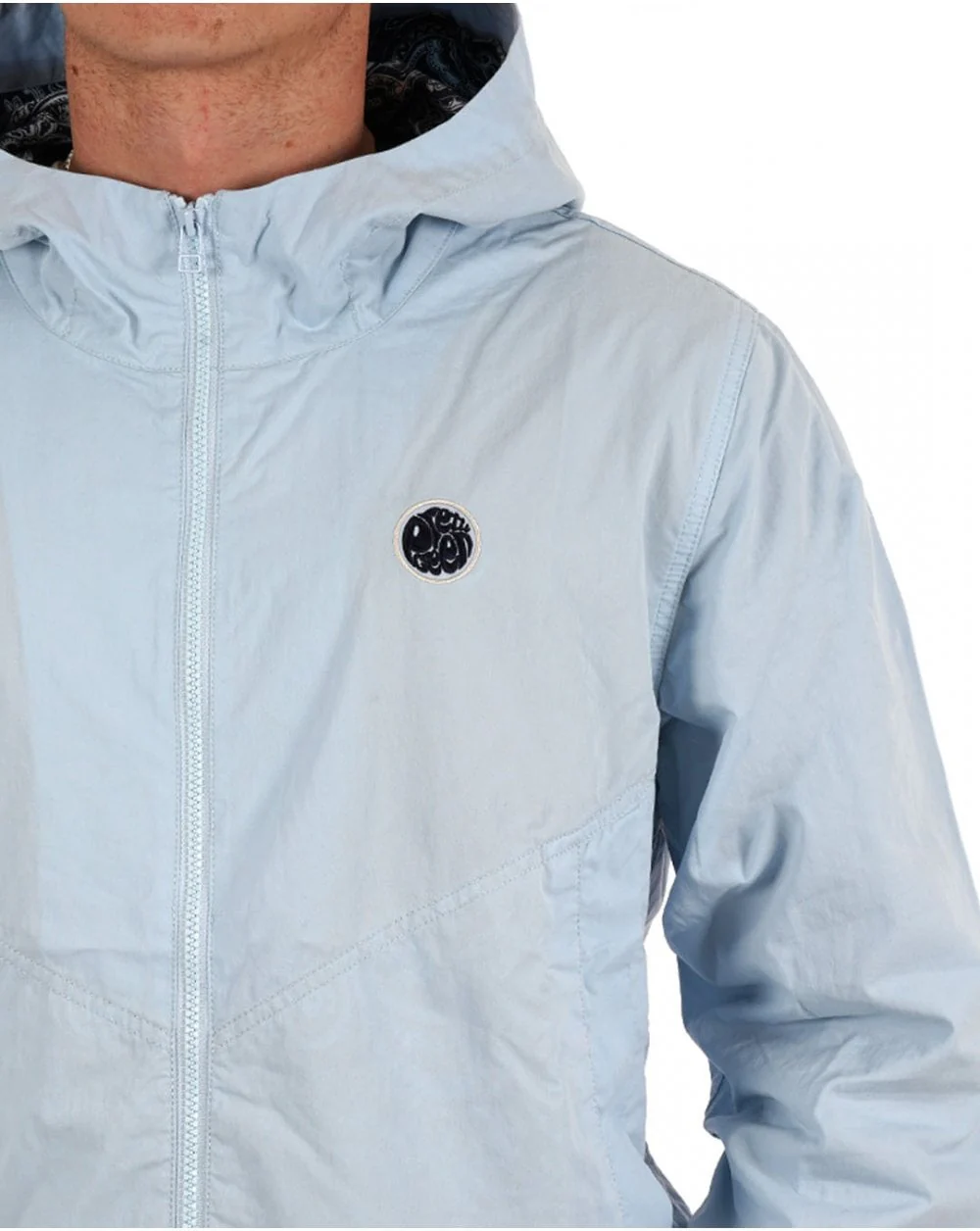 Pretty Green Feltham Hooded Jacket Light Blue - Image 2