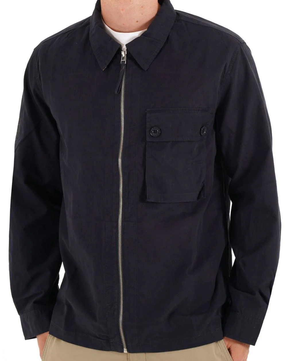 Pretty Green Feltham Overshirt Navy - Image 3