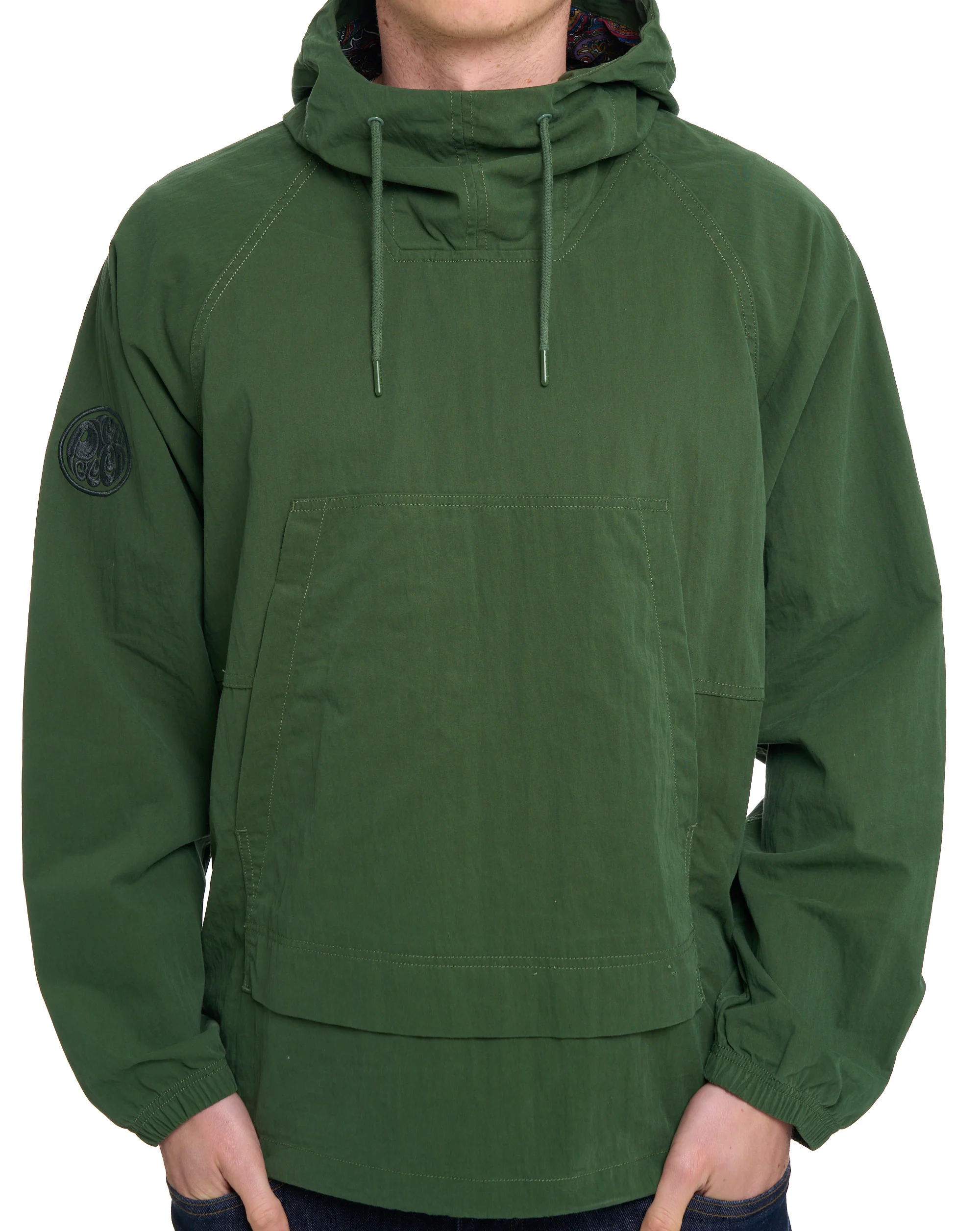 Pretty Green Feltham Smock Khaki Green - Image 3