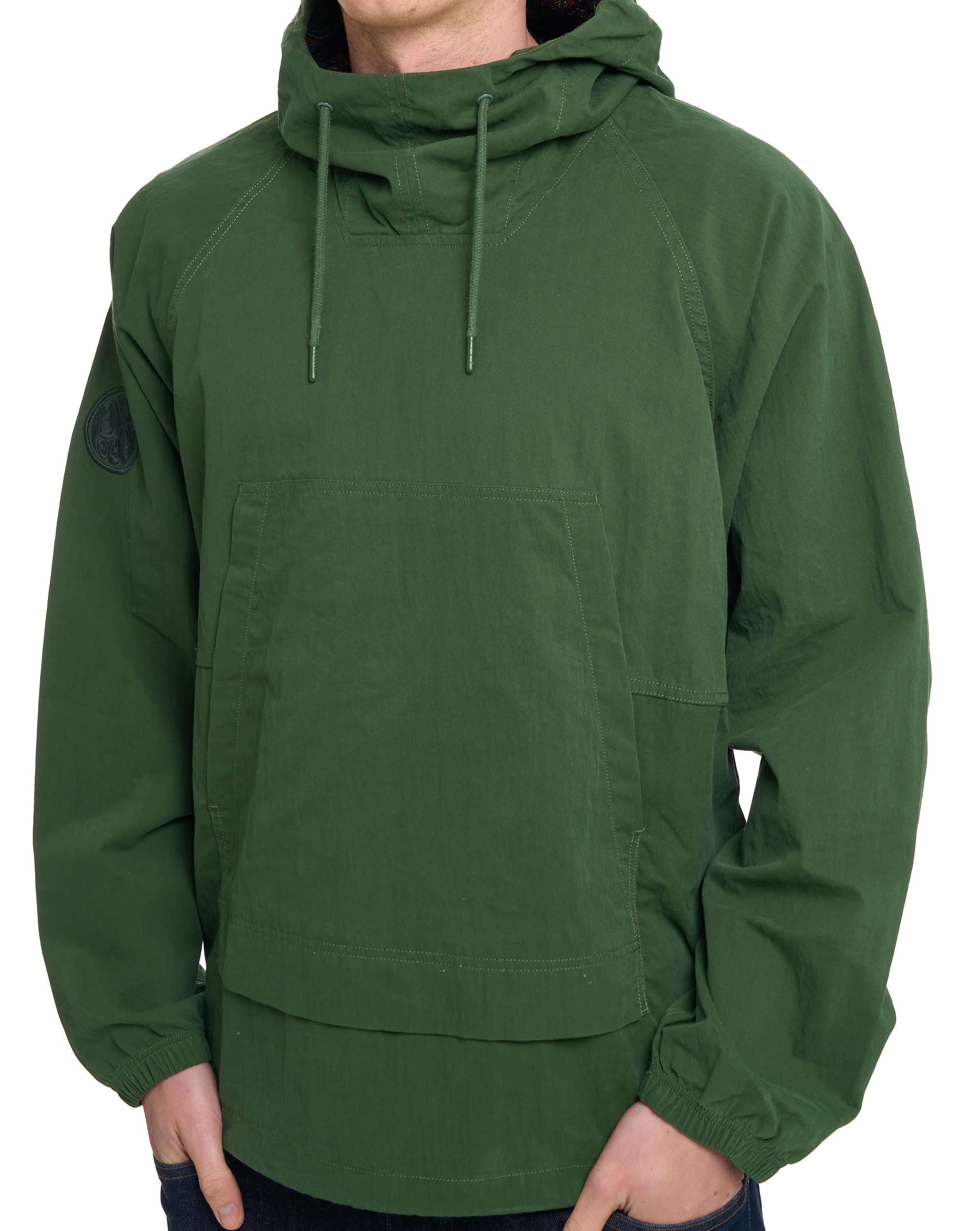 Pretty Green Feltham Smock Khaki Green - Image 4