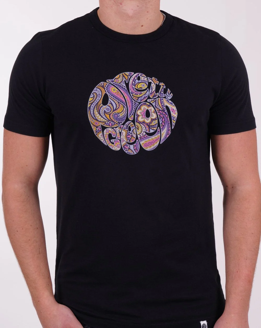 Pretty Green Festival Paisley T-shirt Black