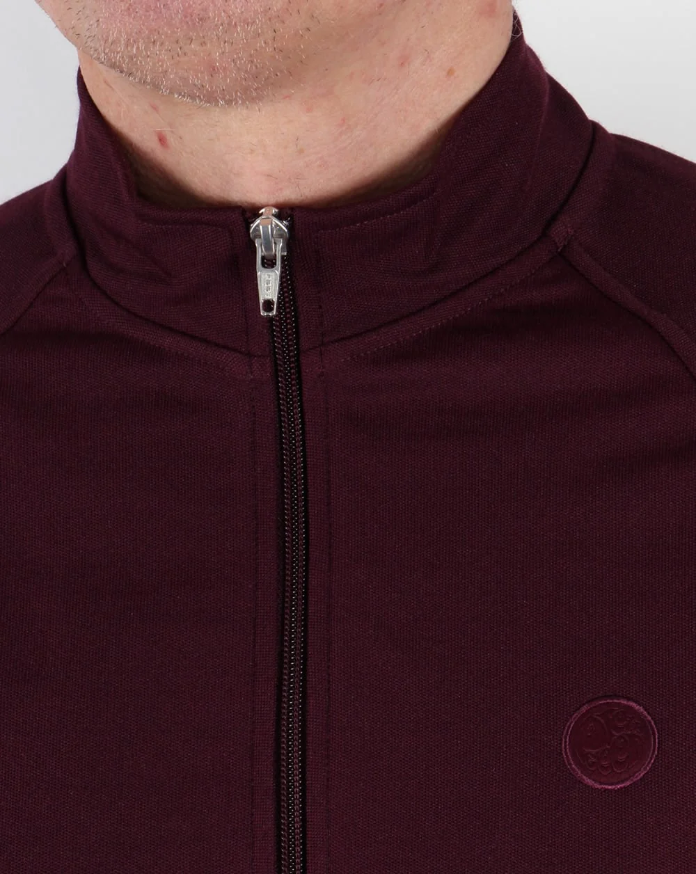 Pretty Green Forston Track Top Burgundy - Image 2