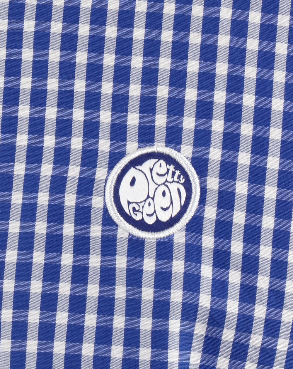 Pretty Green Francis Gingham Shirt Blue - Image 3