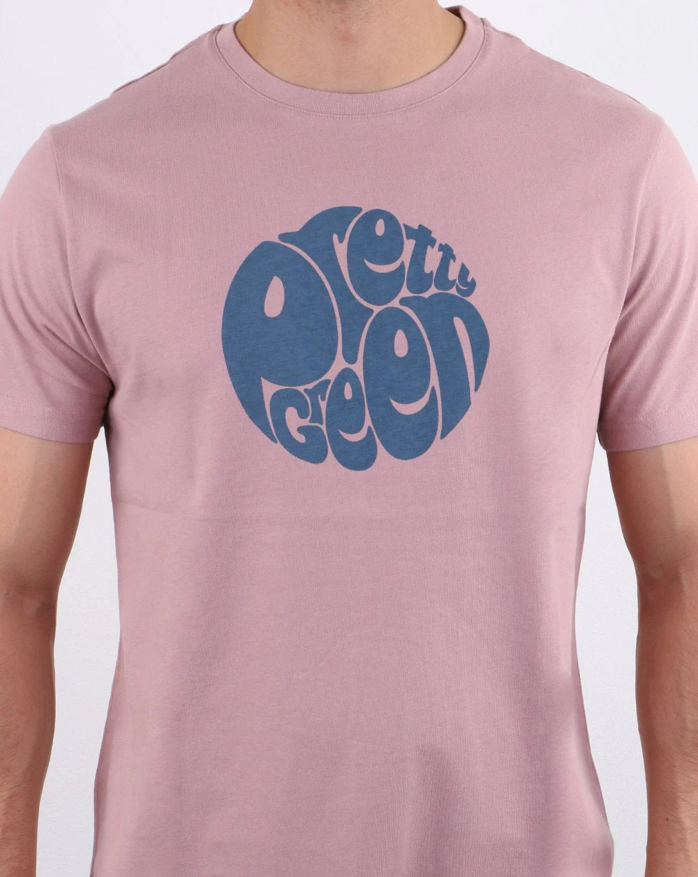Pretty Green Gillespie Logo T Shirt Pink - Image 3