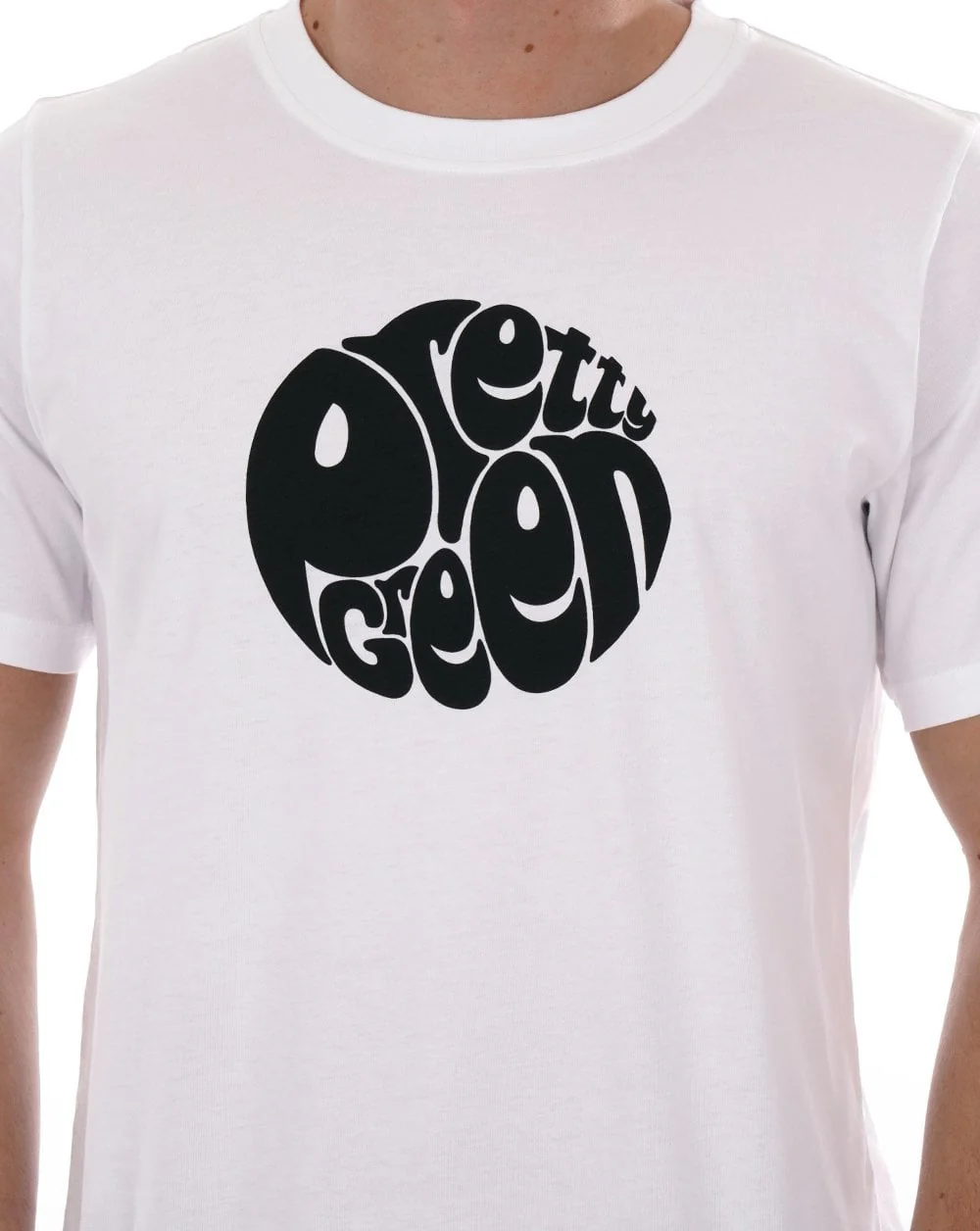 Pretty Green Gillespie Logo T-shirt White/Black - Image 2