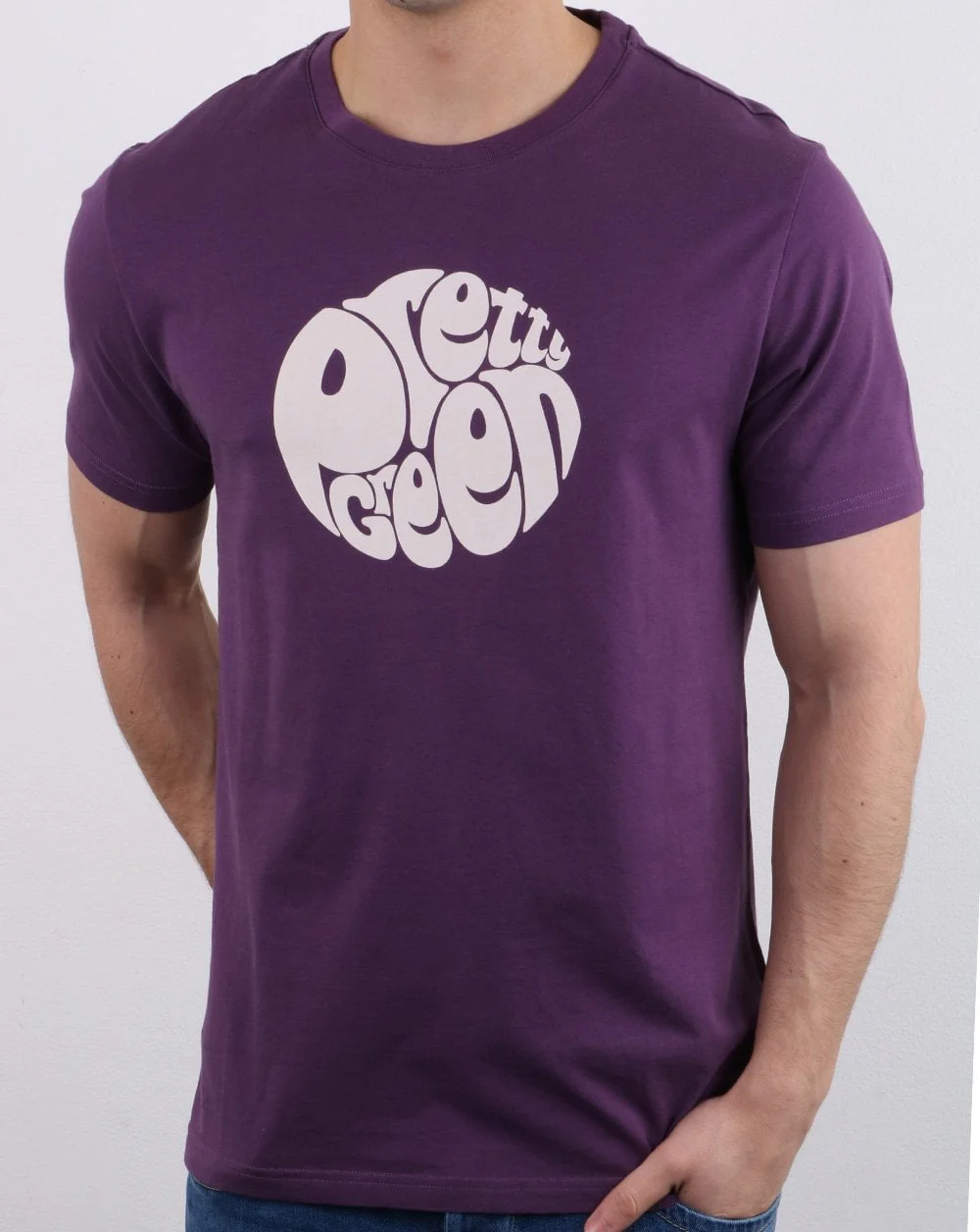 Pretty Green Gillespie T-shirt Purple - Image 2