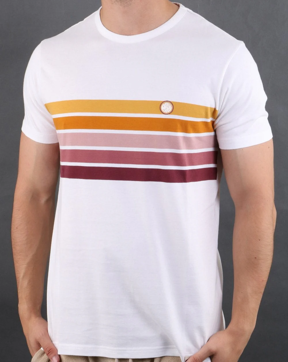 Pretty Green Gordon Chest T-shirt White