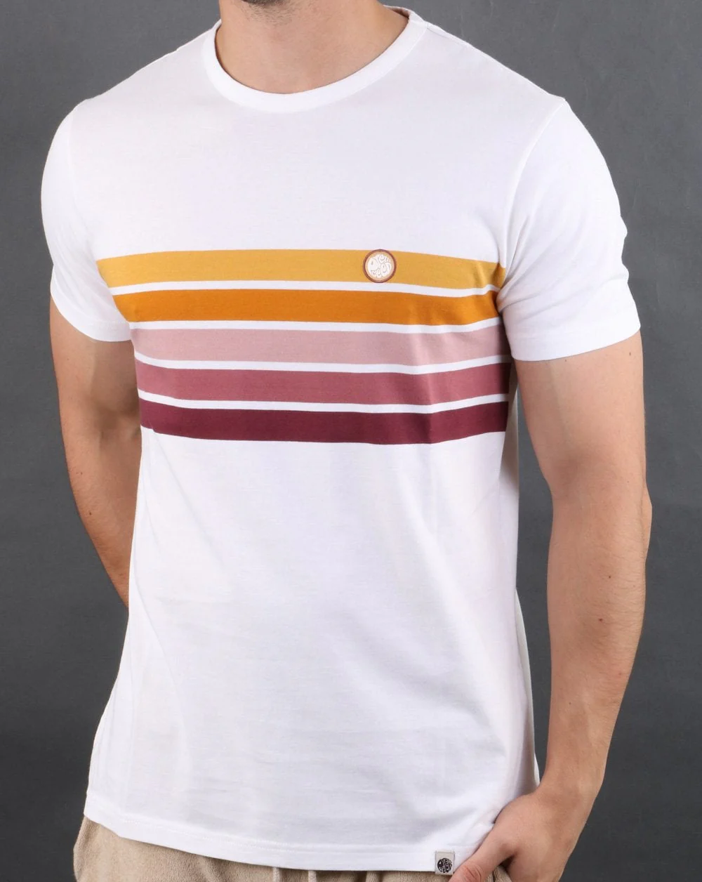Pretty Green Gordon Chest T-shirt White - Image 2