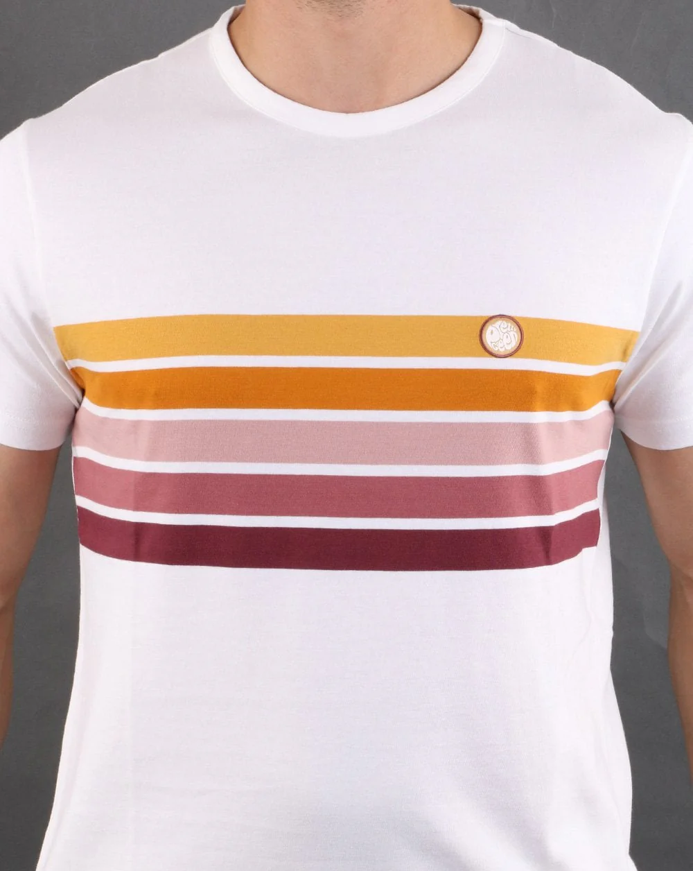 Pretty Green Gordon Chest T-shirt White - Image 3