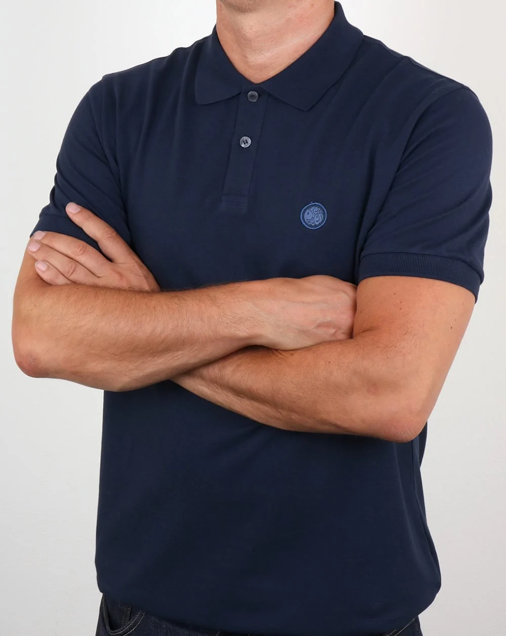 Pretty Green Hartford Polo Shirt Navy - Image 4