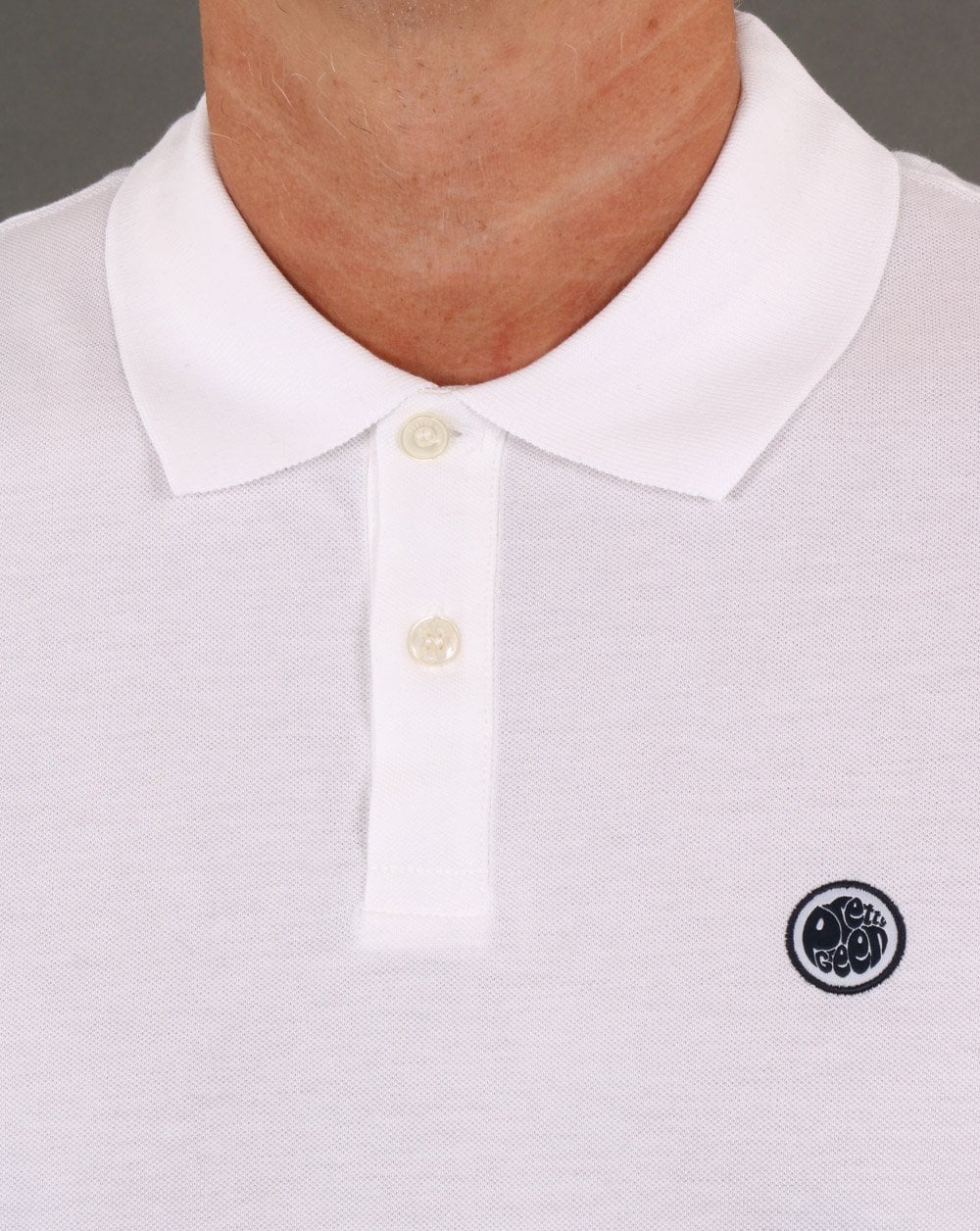 Pretty Green Hartford Polo Shirt White/navy - Image 2