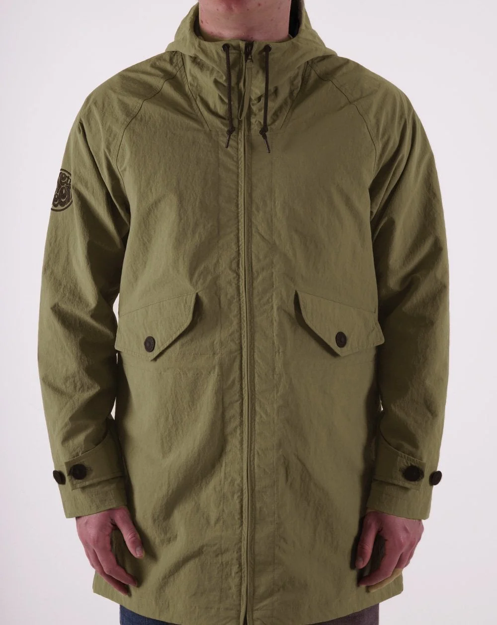 Pretty Green Heaton Parka Khaki Green