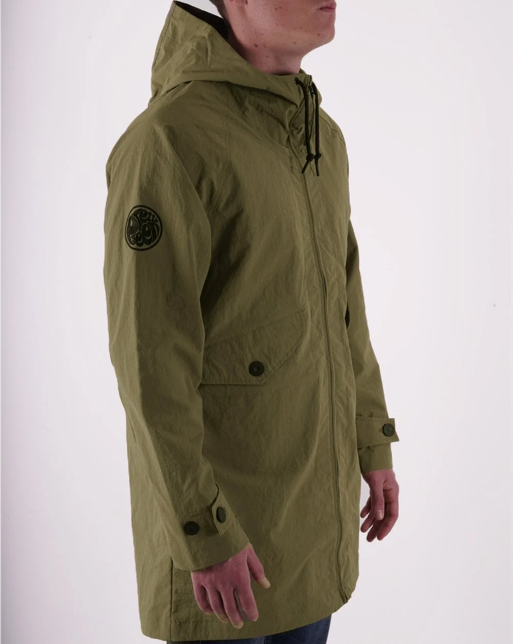 Pretty Green Heaton Parka Khaki Green - Image 2