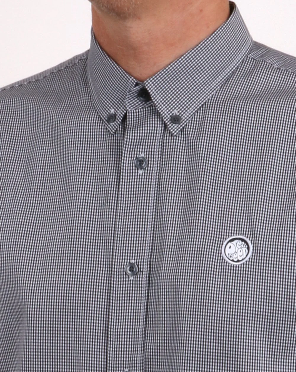 Pretty Green Hendry Gingham Shirt Black - Image 3