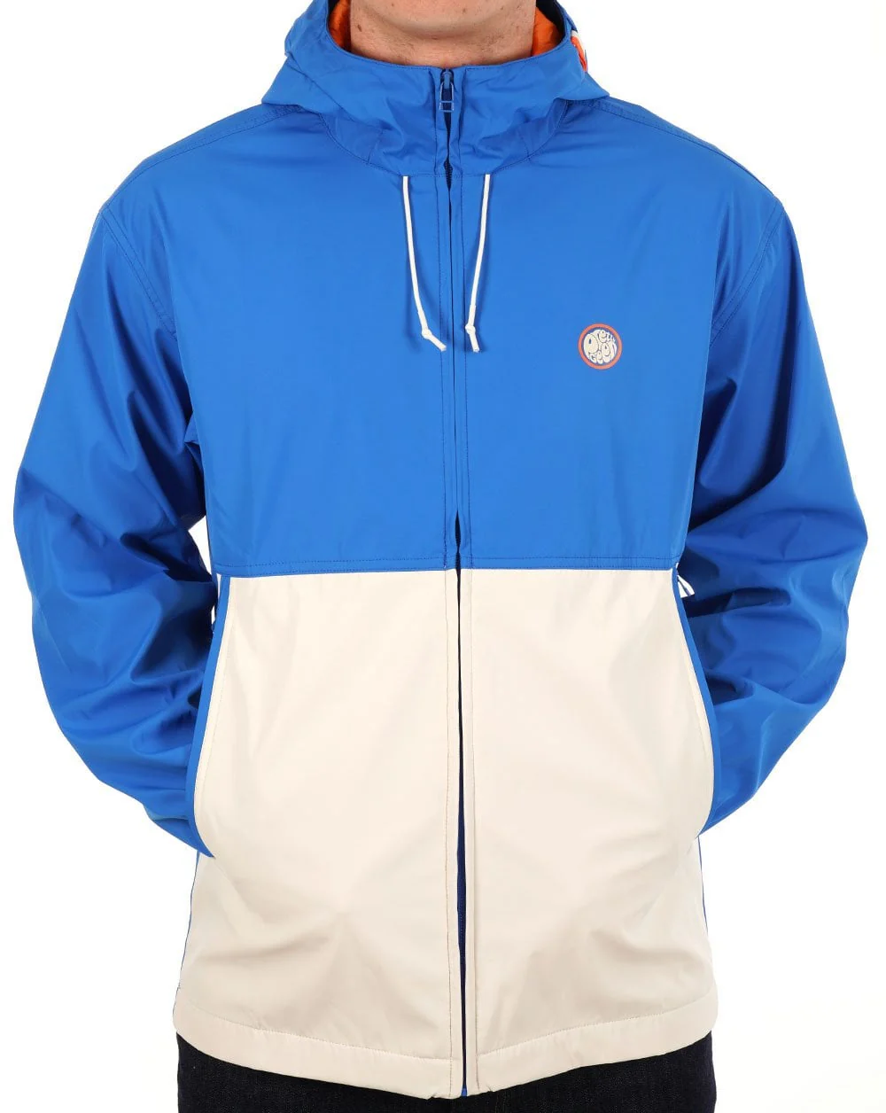 Pretty Green Hollen Colourblock Jacket Blue