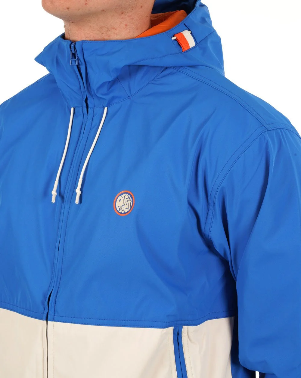 Pretty Green Hollen Colourblock Jacket Blue - Image 2