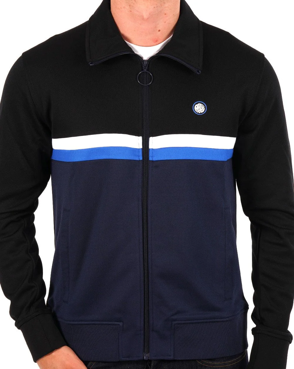 Pretty Green Hollen Track Top Black - Image 2