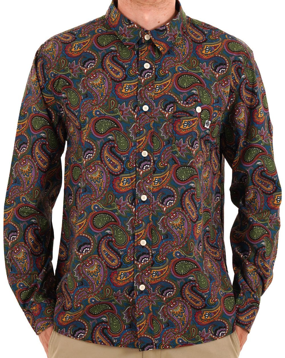 Pretty Green House Paisley Shirt Multi Coloured