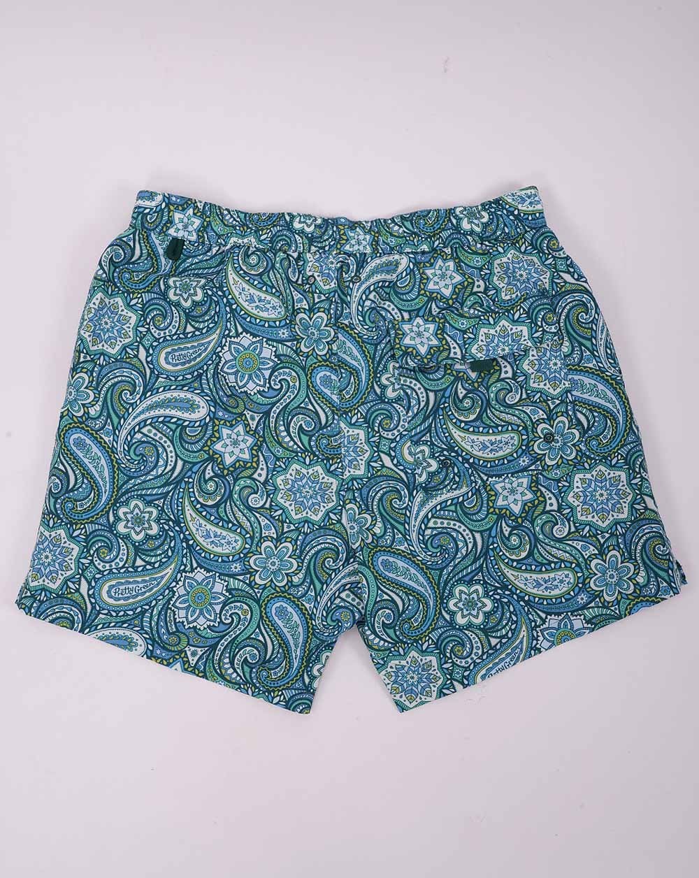 Pretty Green Itchycoo Paisley Swim Shorts Green - Image 2