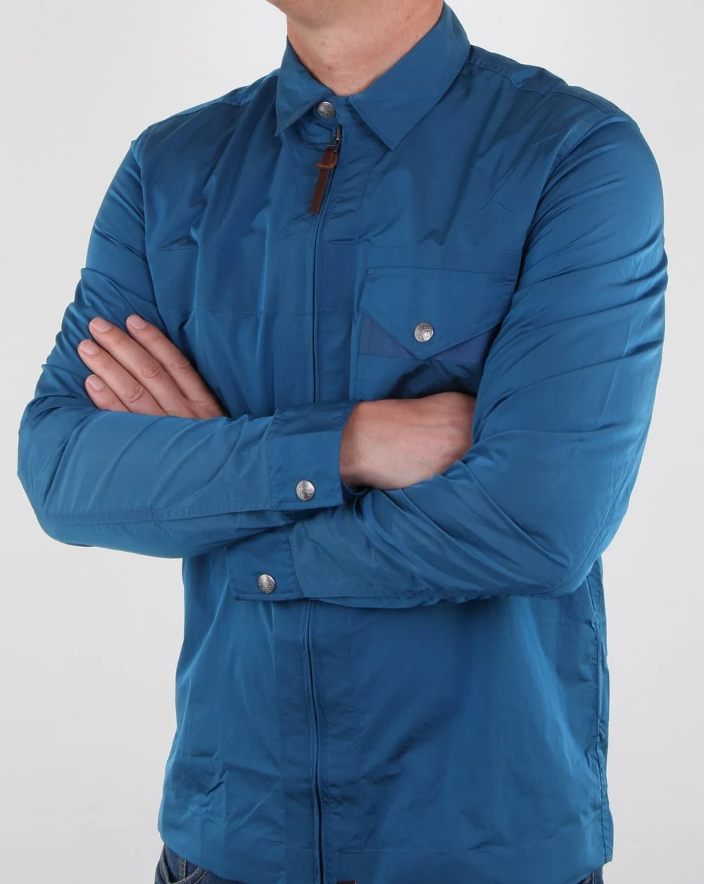 Pretty Green Kaiser Zip Jacket Blue - Image 4