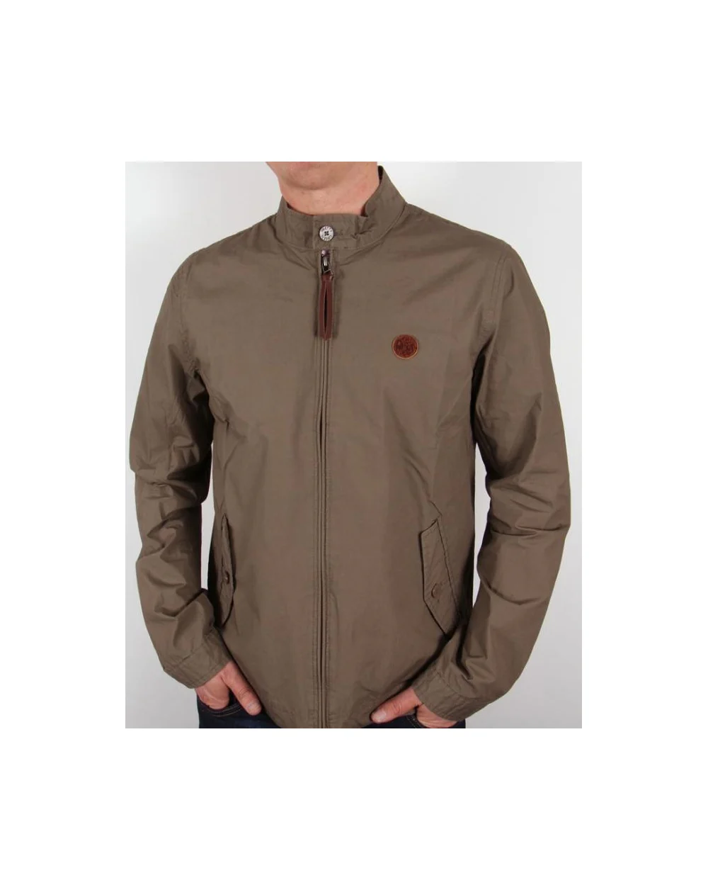Pretty Green Kingsway Harrington Khaki Green