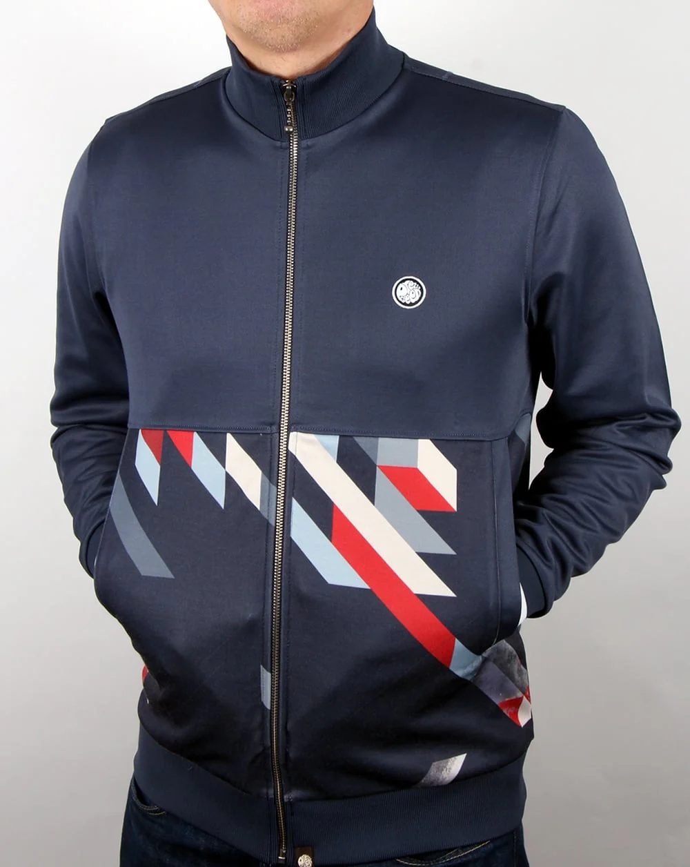 Pretty Green Kirby Track Top Navy - Image 3